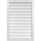 Ekena Millwork Vertical Surface Mount PVC Gable Vnt: Non-Functional, w/2"W x 1-1/2"H, Brickmould Frame, 24"W x 36"H GVPVE24X3602SN - alternate 1